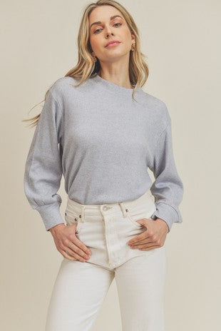 Mock Neck Knit Top