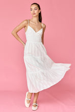 Load image into Gallery viewer, Sophia Twist Front Tiered Midi Dress
