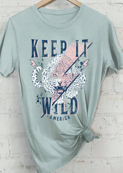 Mint Keep It Wild Tee