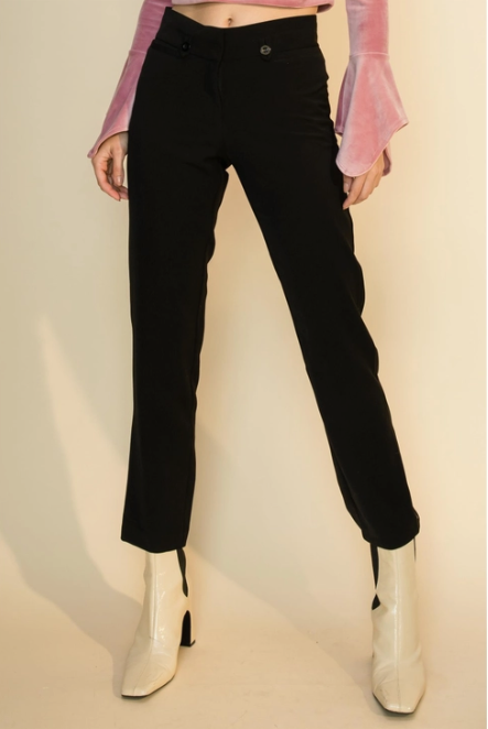 Black Straight Leg Pants