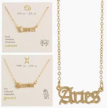 Load image into Gallery viewer, Zodiac Necklace
