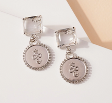 Load image into Gallery viewer, Glass Stone Dangling Earrings
