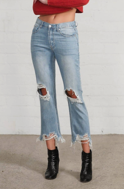 Grace Cropped Straight Jeans