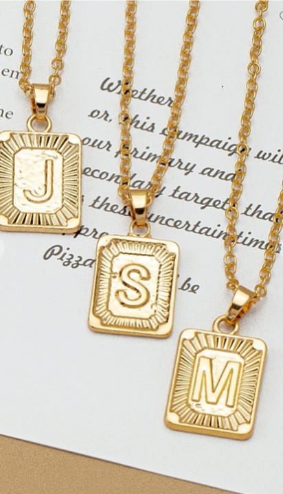 Gold Initial Pendant