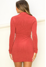 Load image into Gallery viewer, Twist Front Mini Dress
